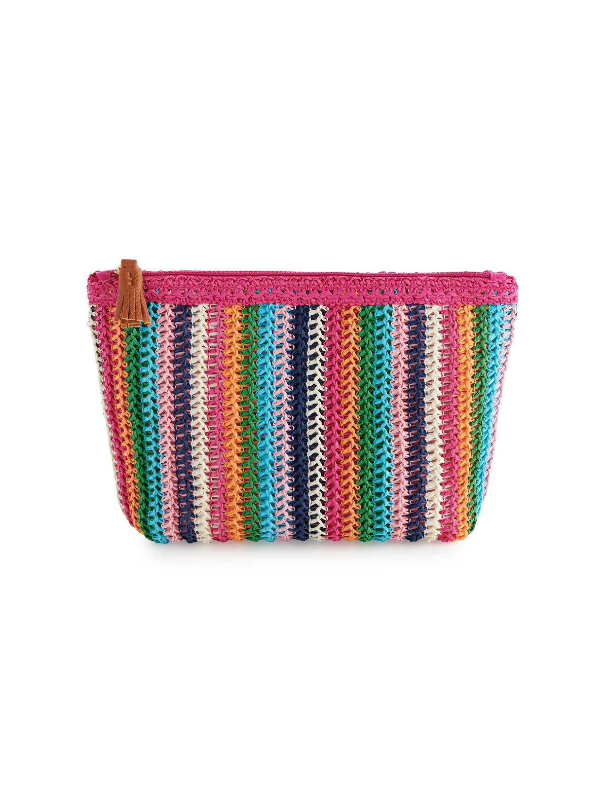 Meredith Colorful Stripe Pouch