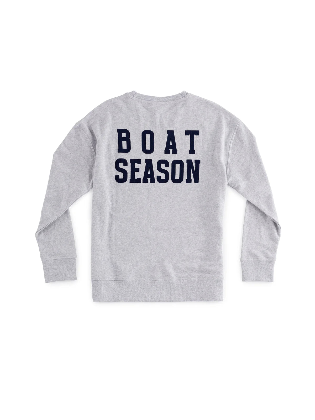 Lake Boat Season Grey Crewneck
