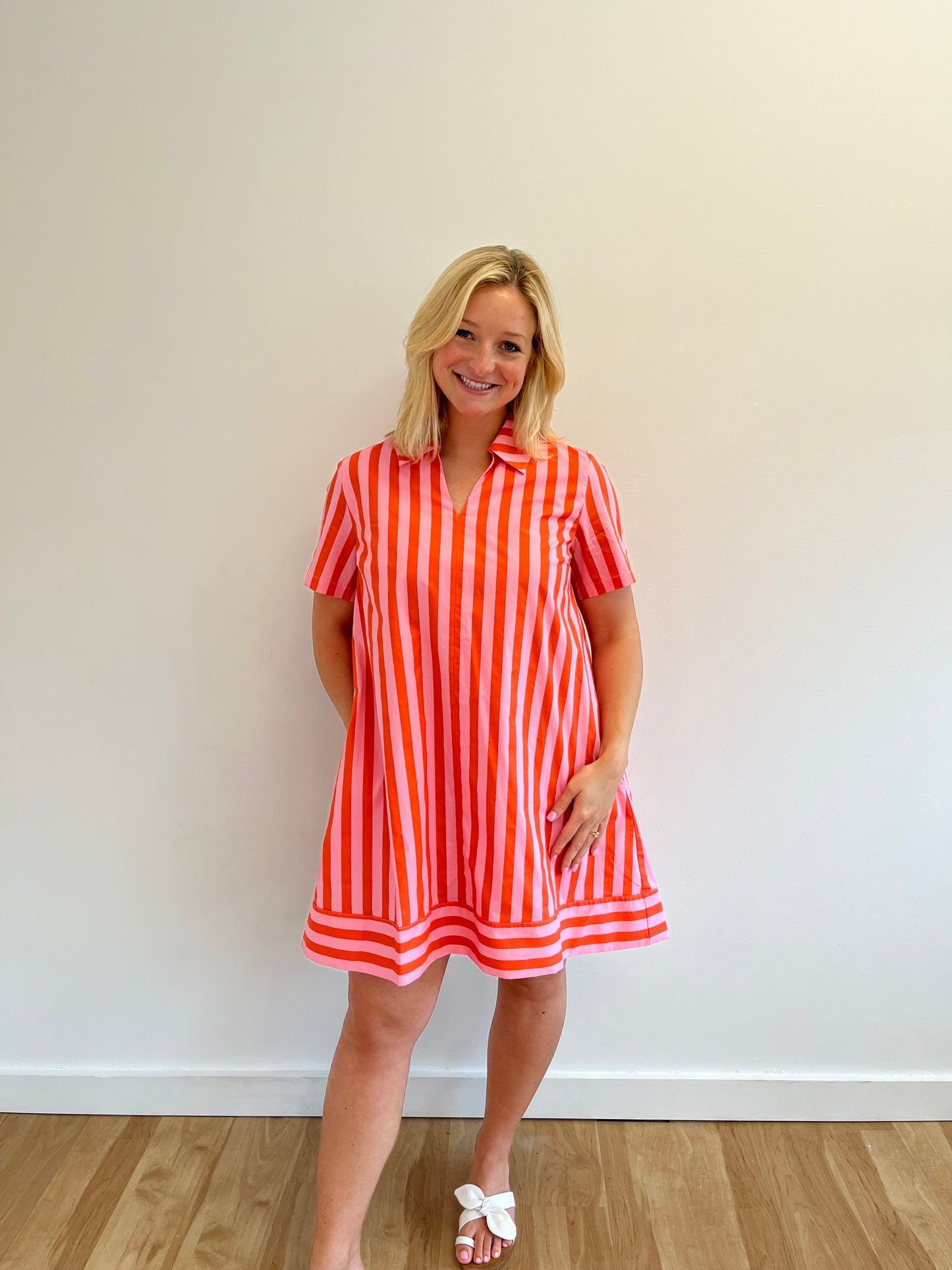 Kaleigh Stripe Shirt Dress