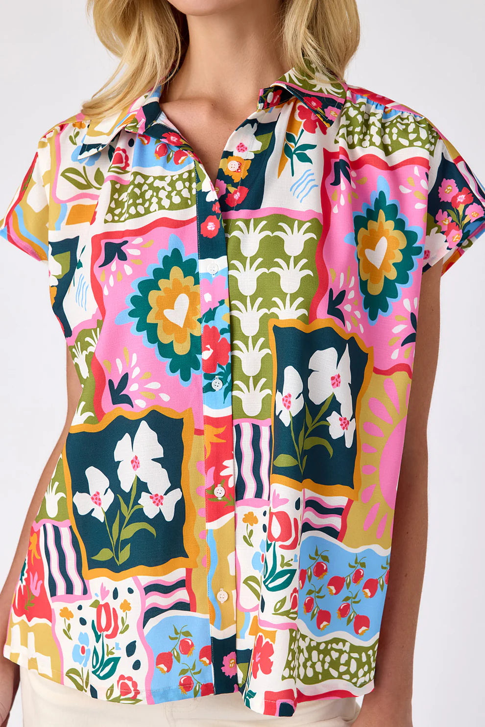 Scout Button Up Top - Seedlings