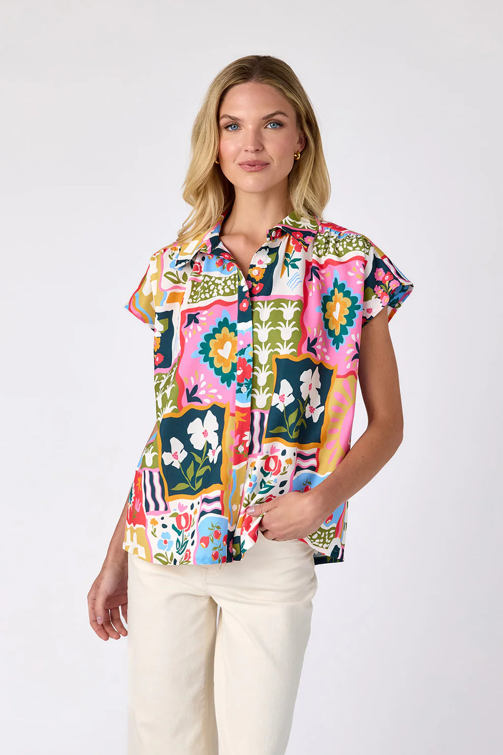 Scout Button Up Top - Seedlings