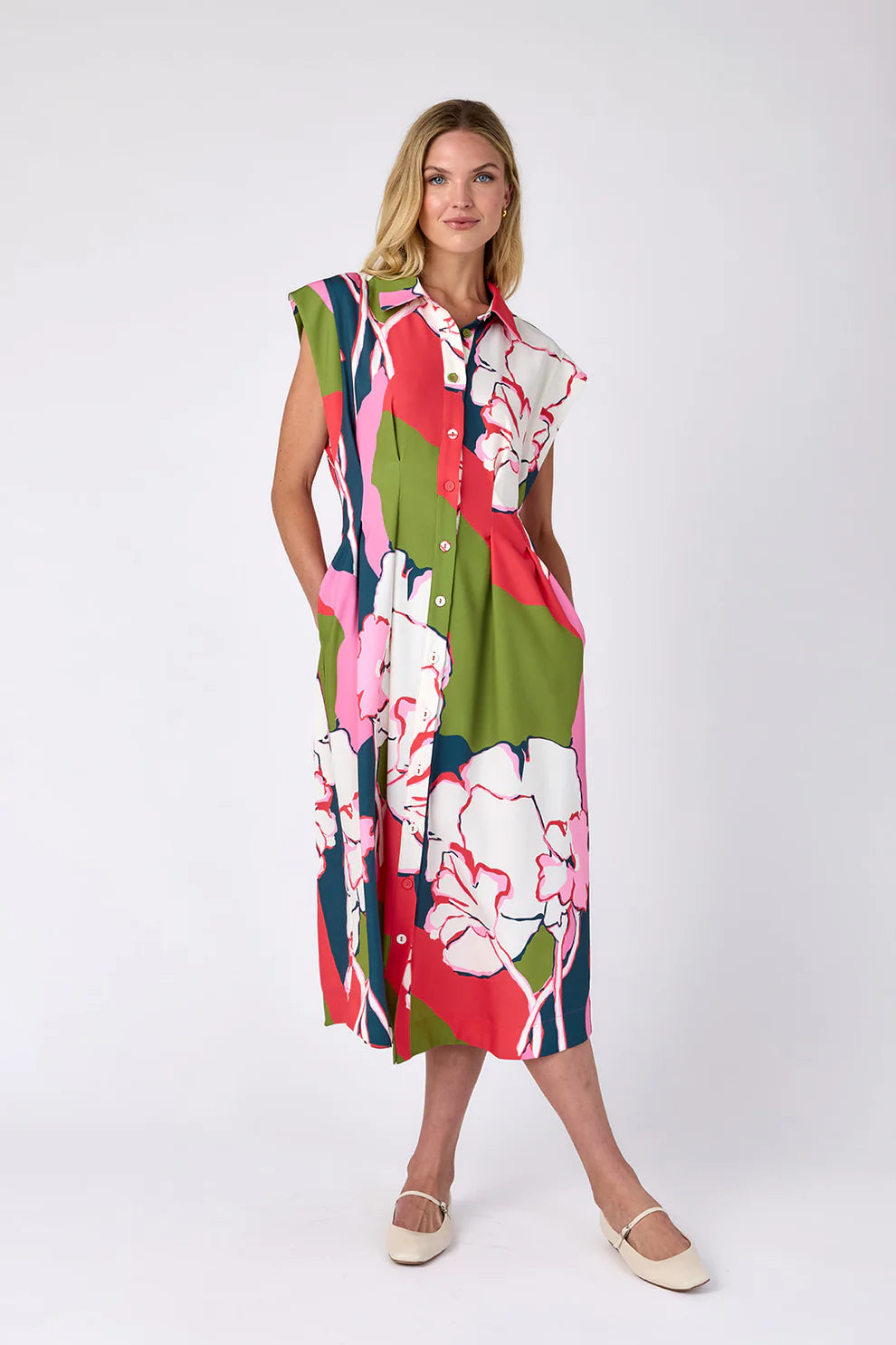 Quincey Dress - Artistic Garden