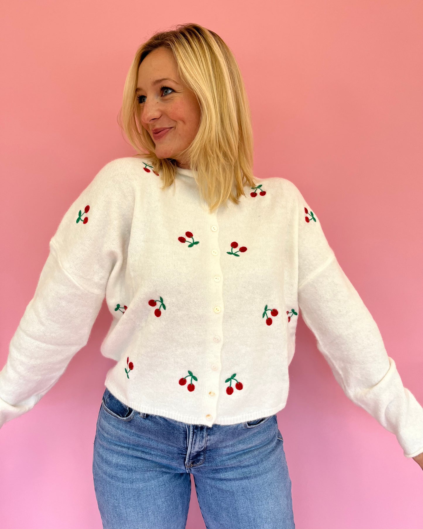 Lainey Cherry Cardigan