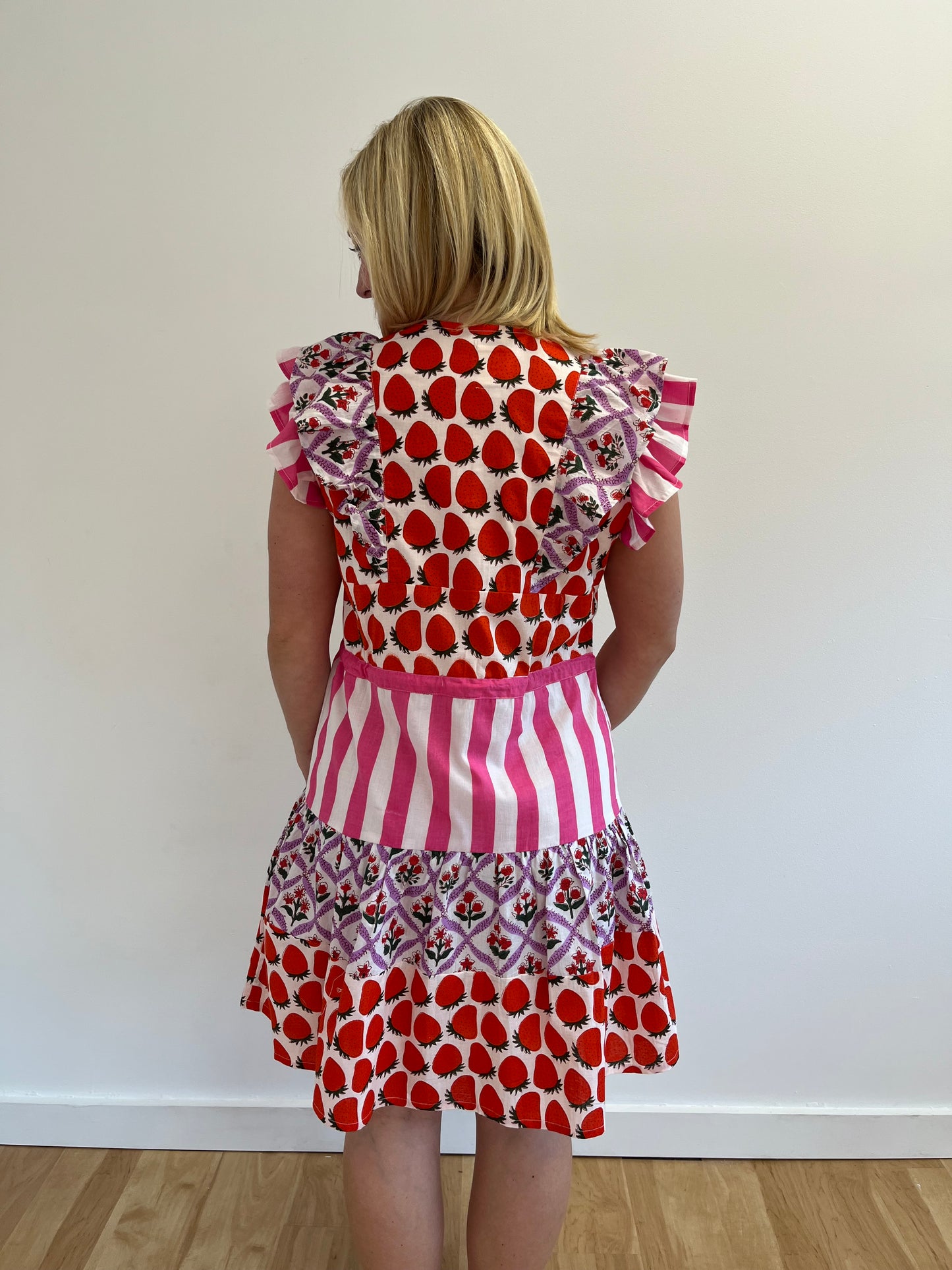Sweet Strawberry Pattern Dress