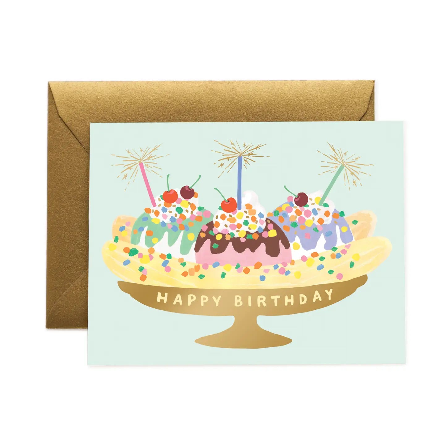 Banana Split Birthday Card