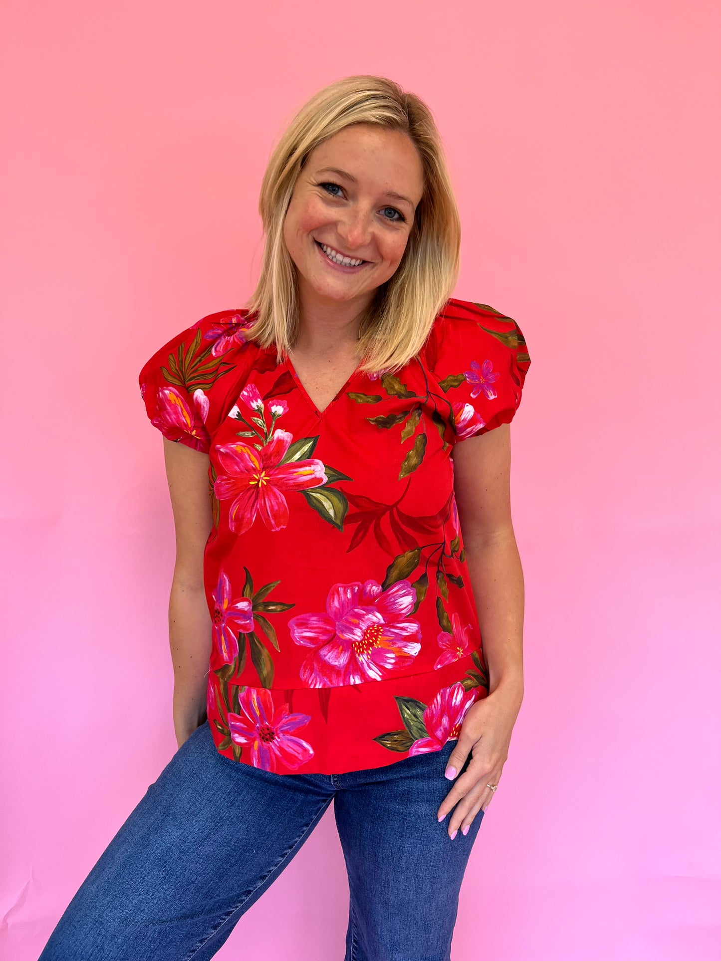 Amy Sweet Summer Floral Top