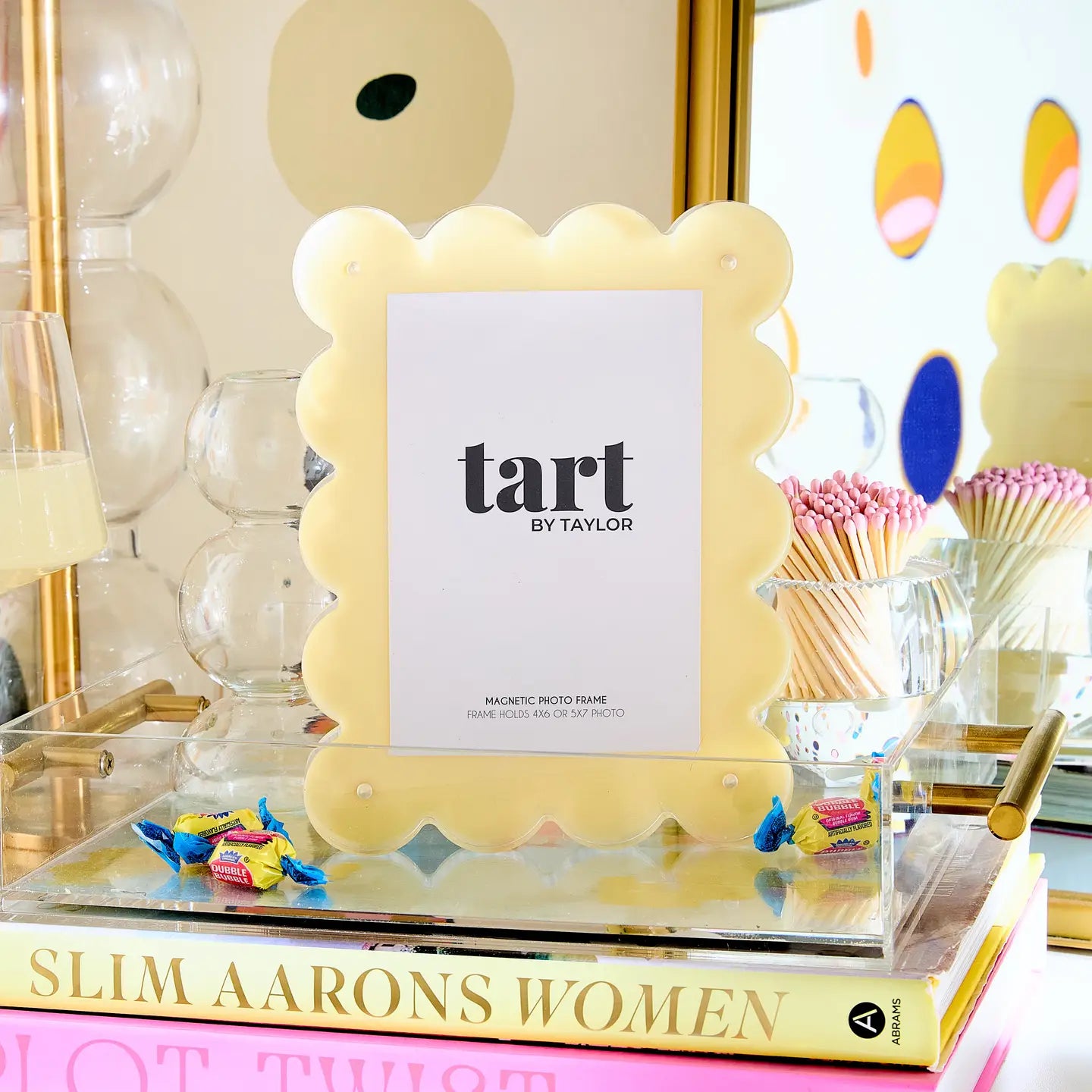 Butter Yellow Large Acrylic Picture Frame