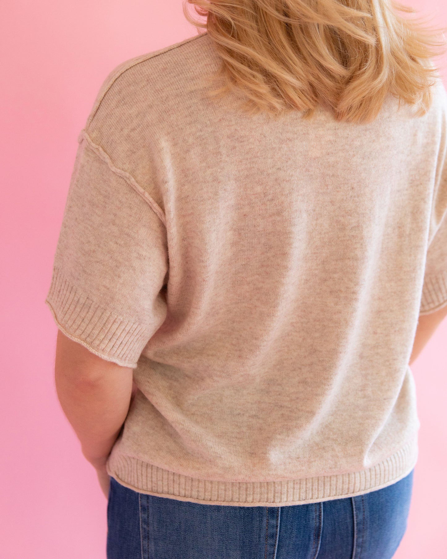 Oatmeal Flowy Tee