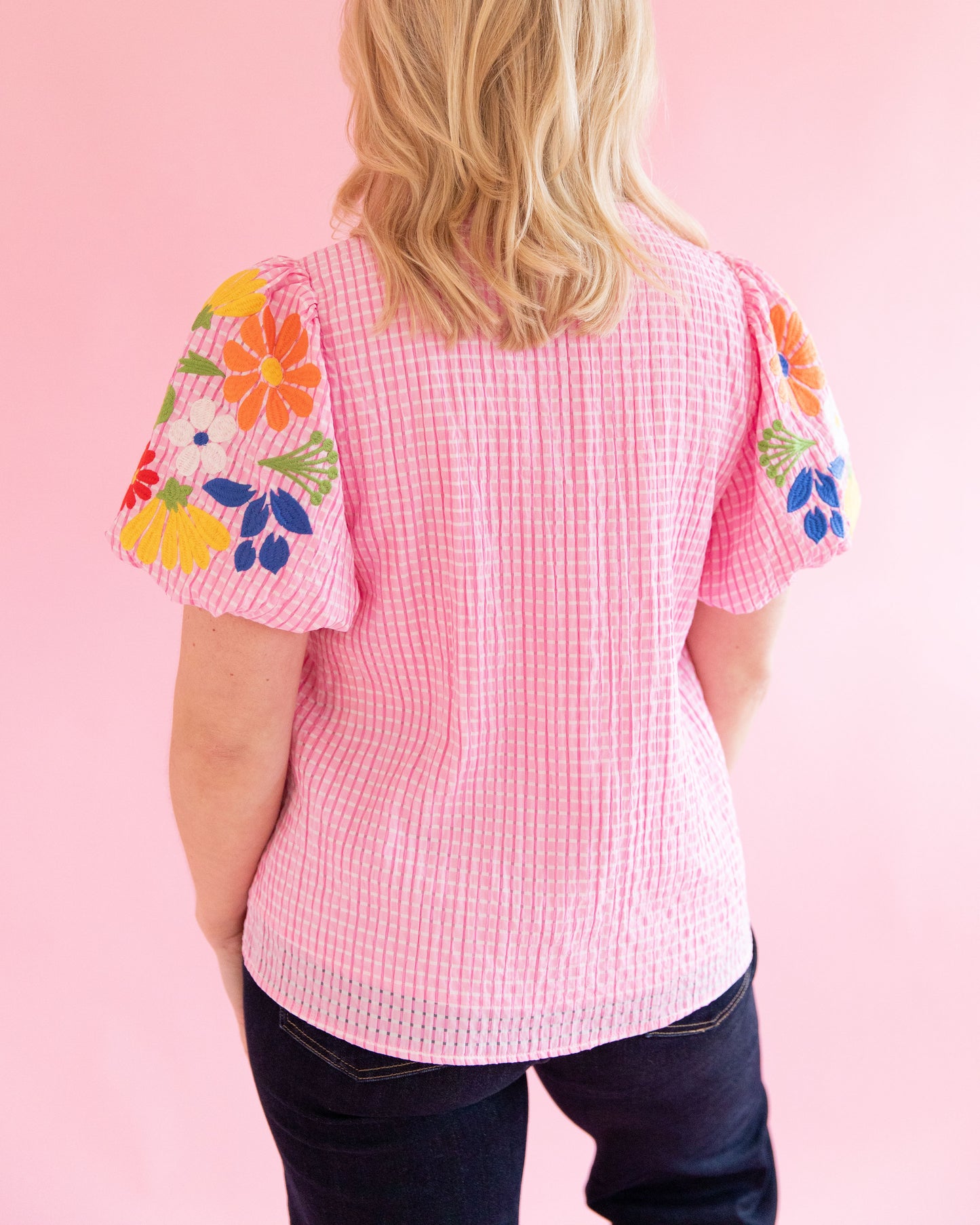 Millie Pink Floral Top