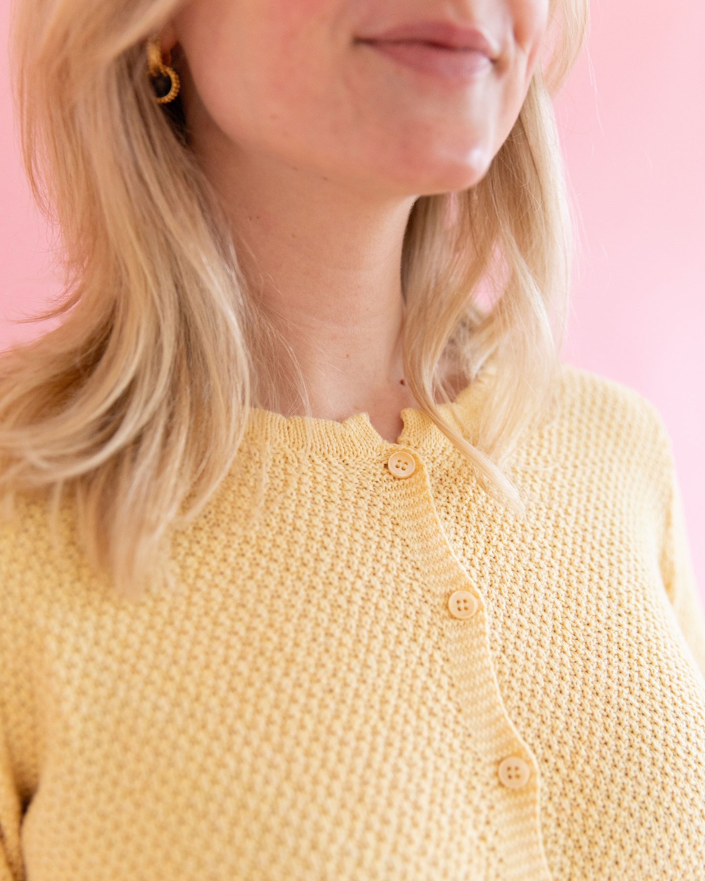 Sophie Butter Yellow Cardigan