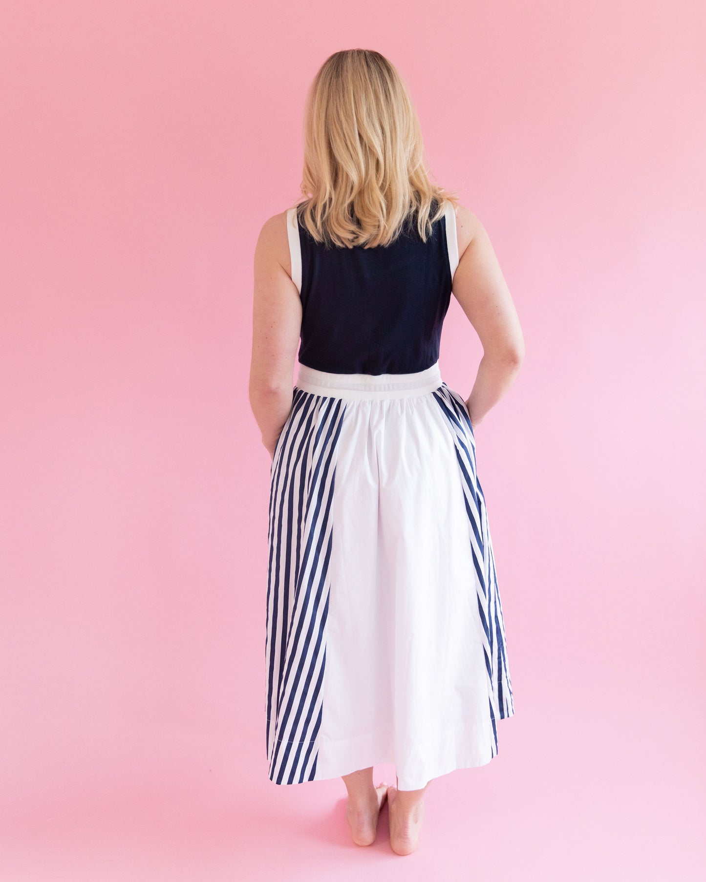 Scarlett Navy Midi Dress
