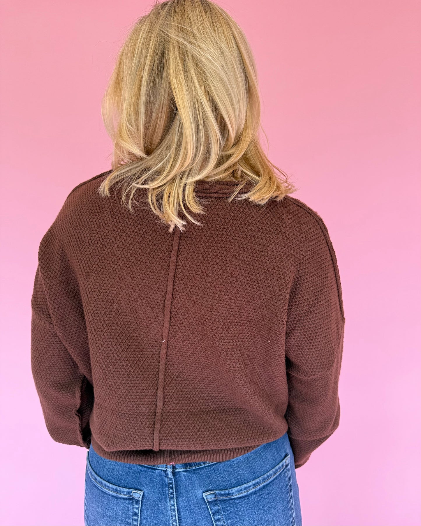 Kimmy Brown Cable Knit Cardigan