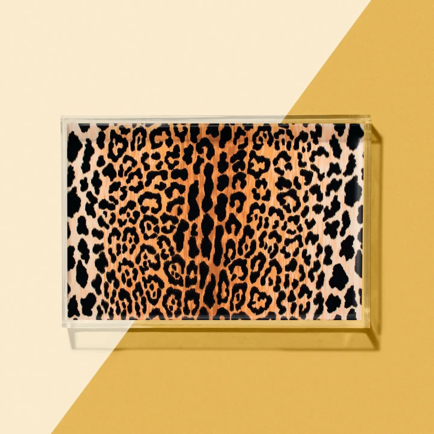 Leopard Print Small Acrylic Tray