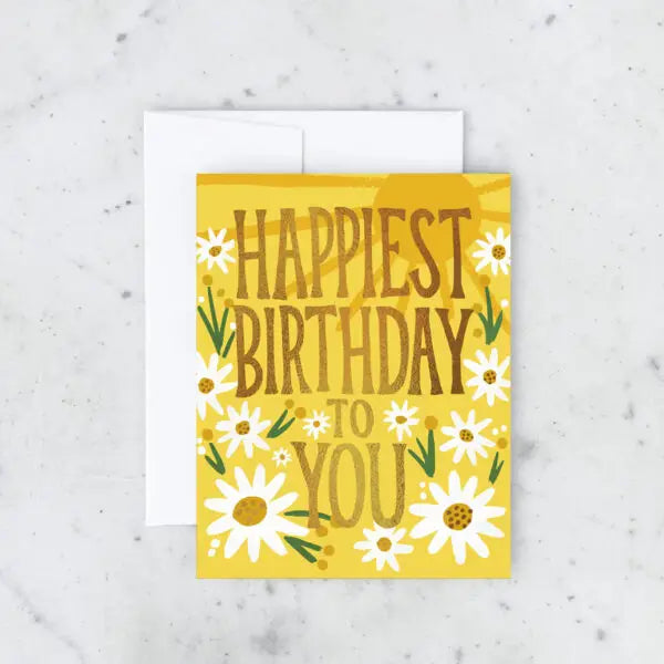 Happiest Birthday Daisy Card