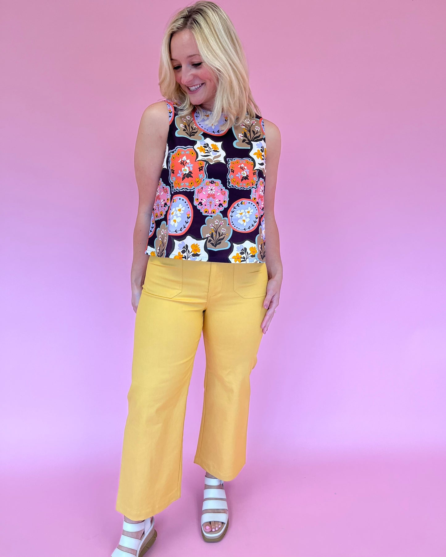 Nadine Ankle Pant - Sunflower
