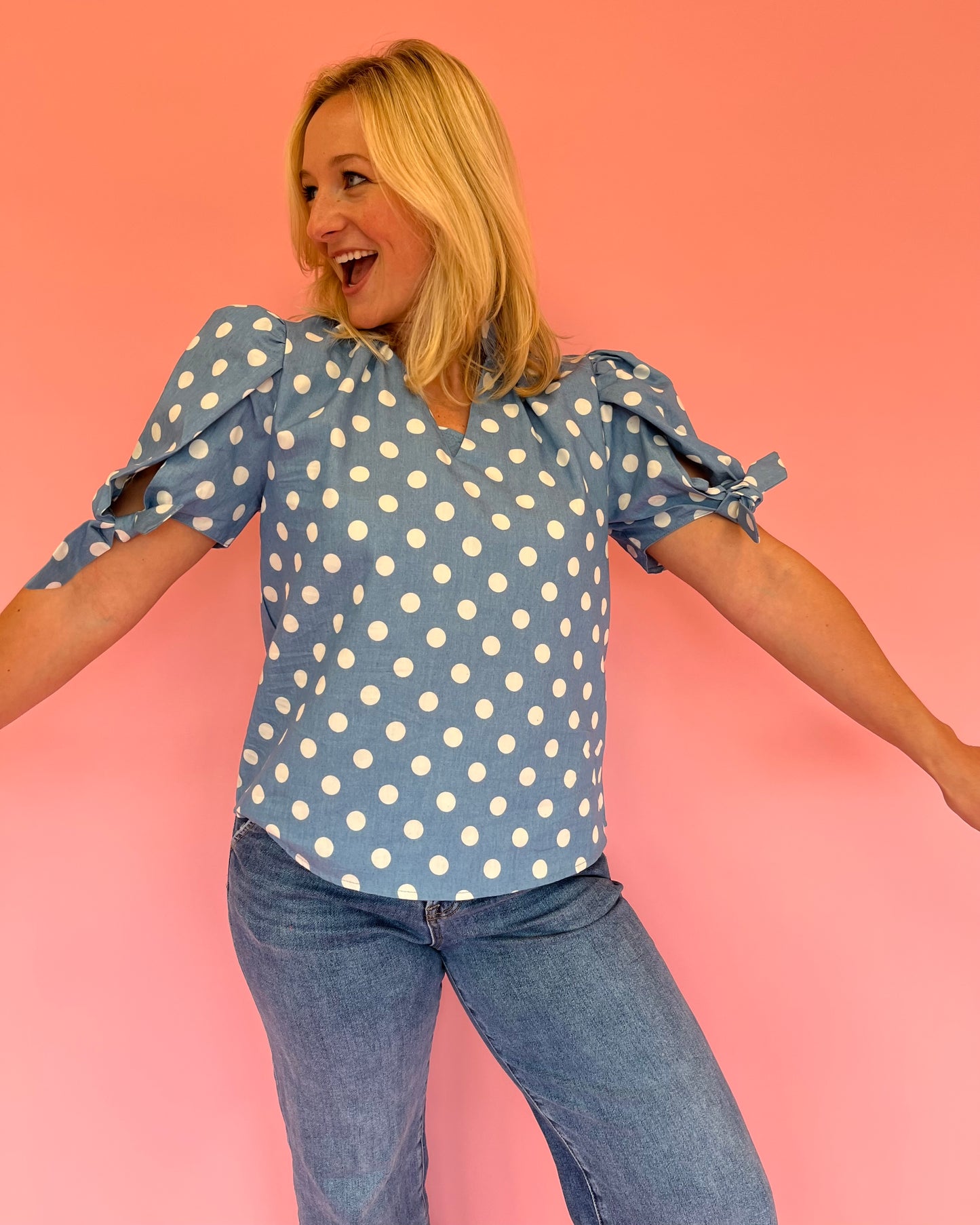 Nicole Polka Dot Top