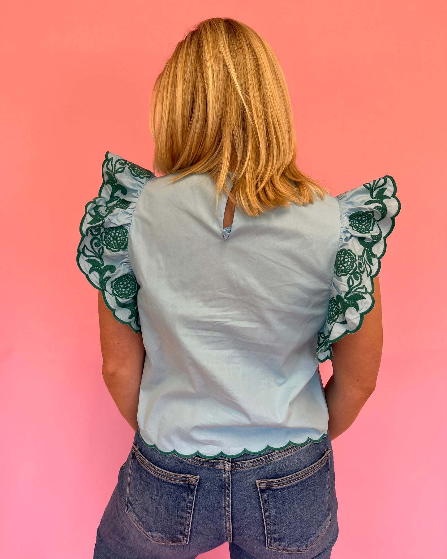 Willow Embroidered Top