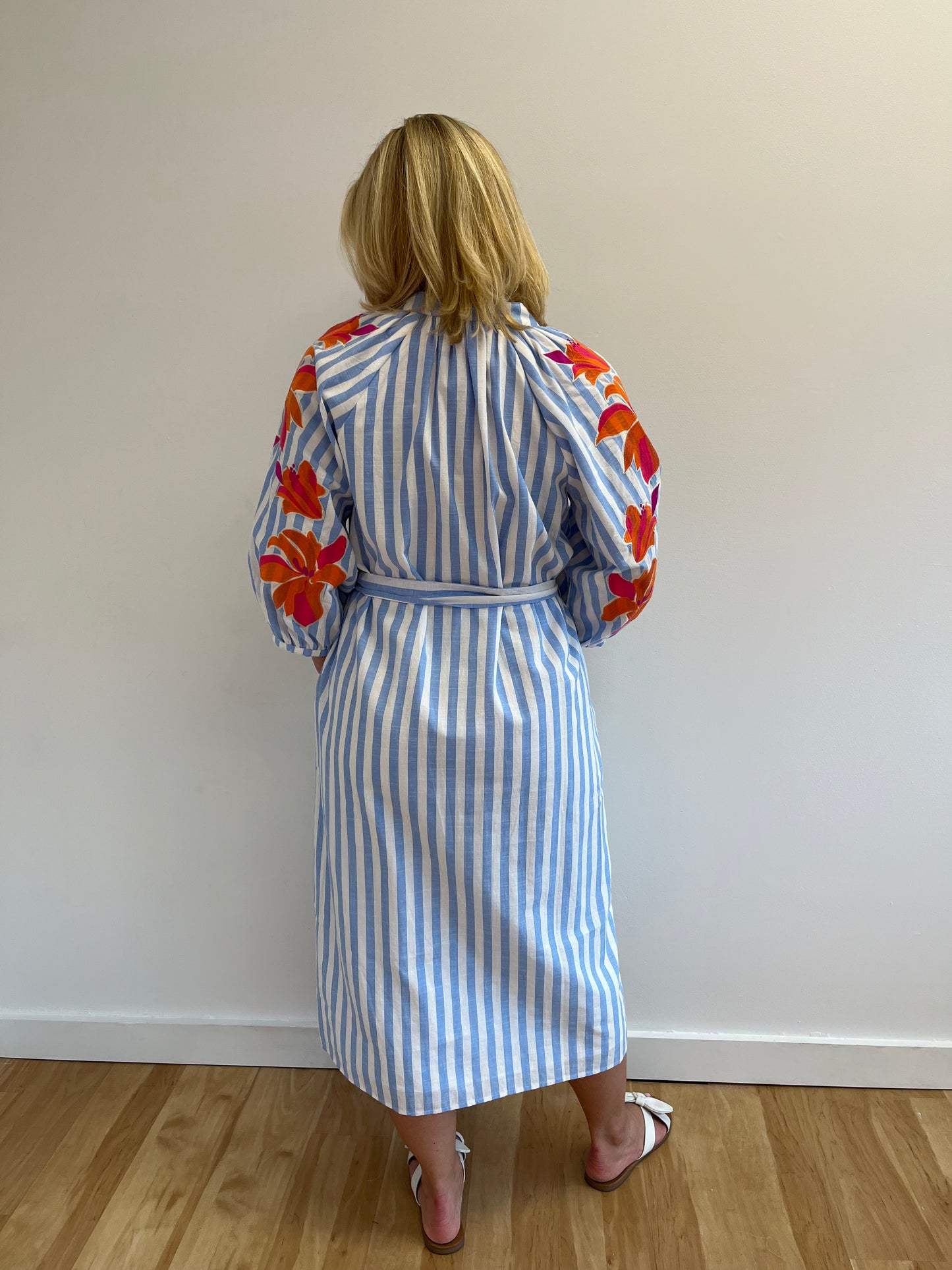 Scarlett Blue Stripe Maxi Dress