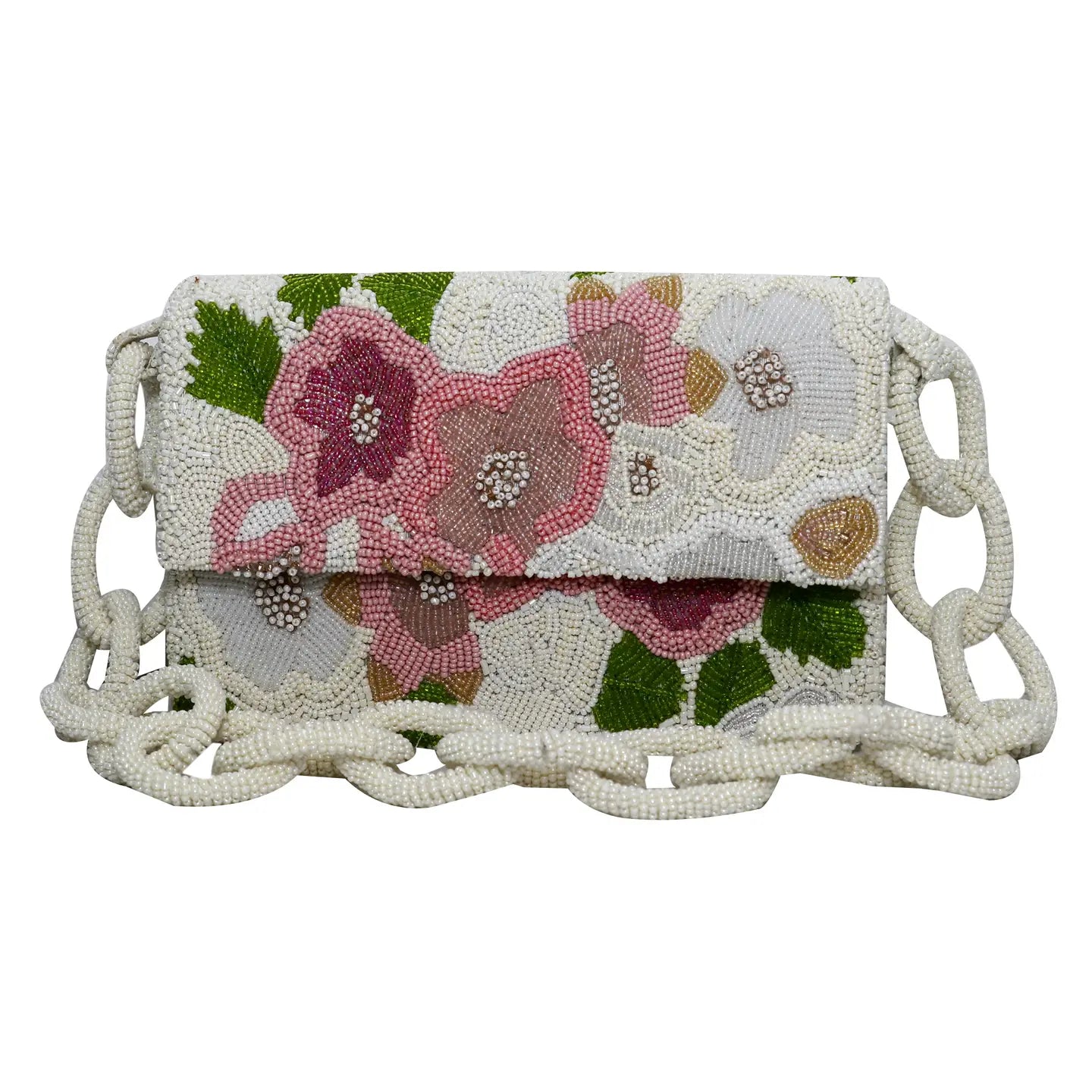 Juliette Floral Beaded Shoulder Bag