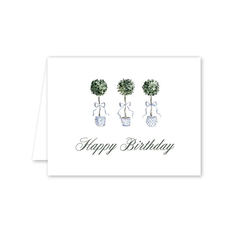 Topiary Birthday Card