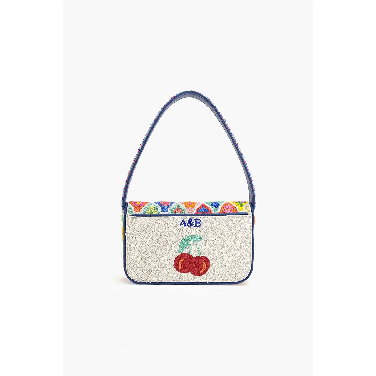 Mosaic Garden Beaded Shoulder Bag