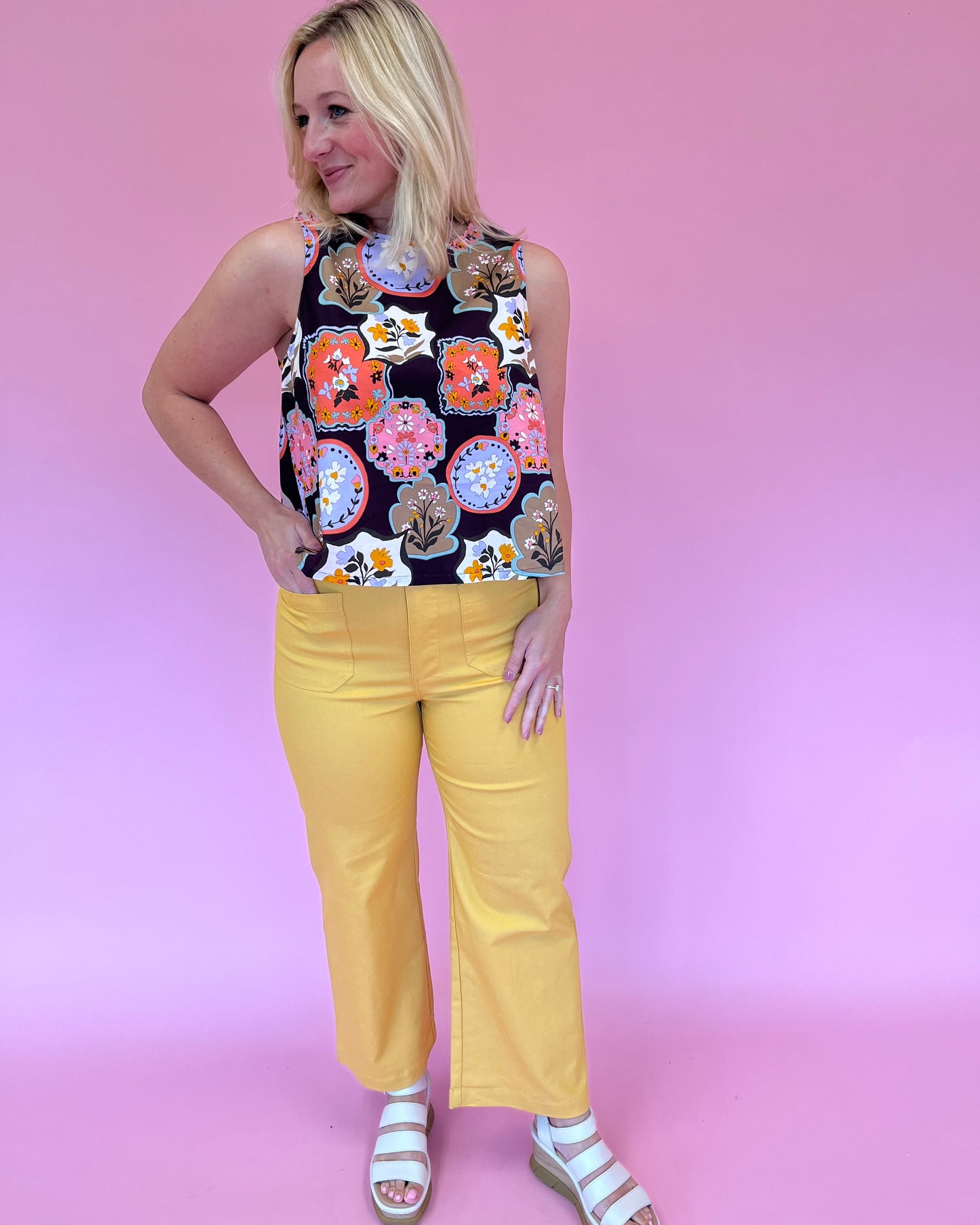 Nadine Ankle Pant - Sunflower