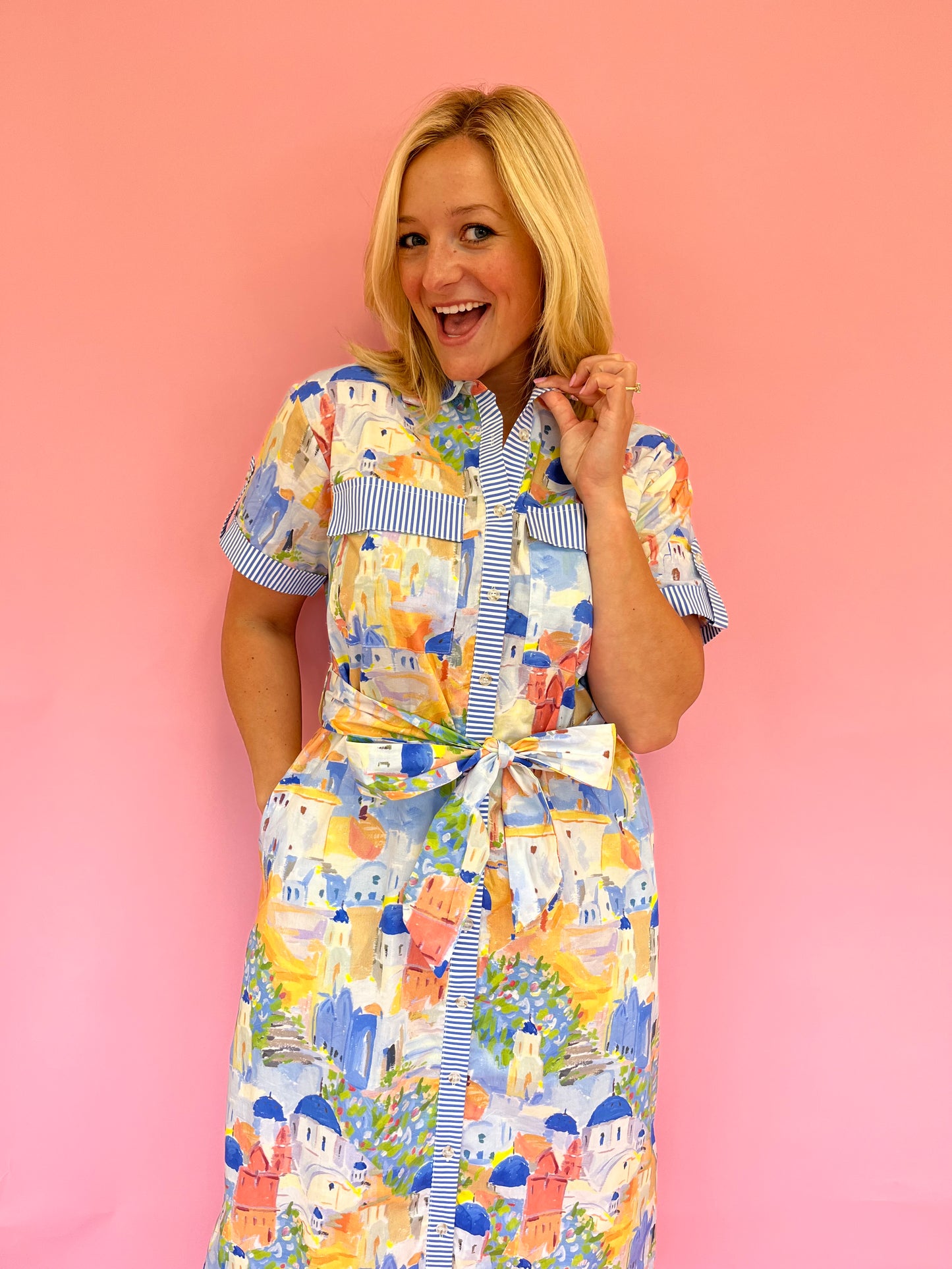 Amalfi Button Up Dress