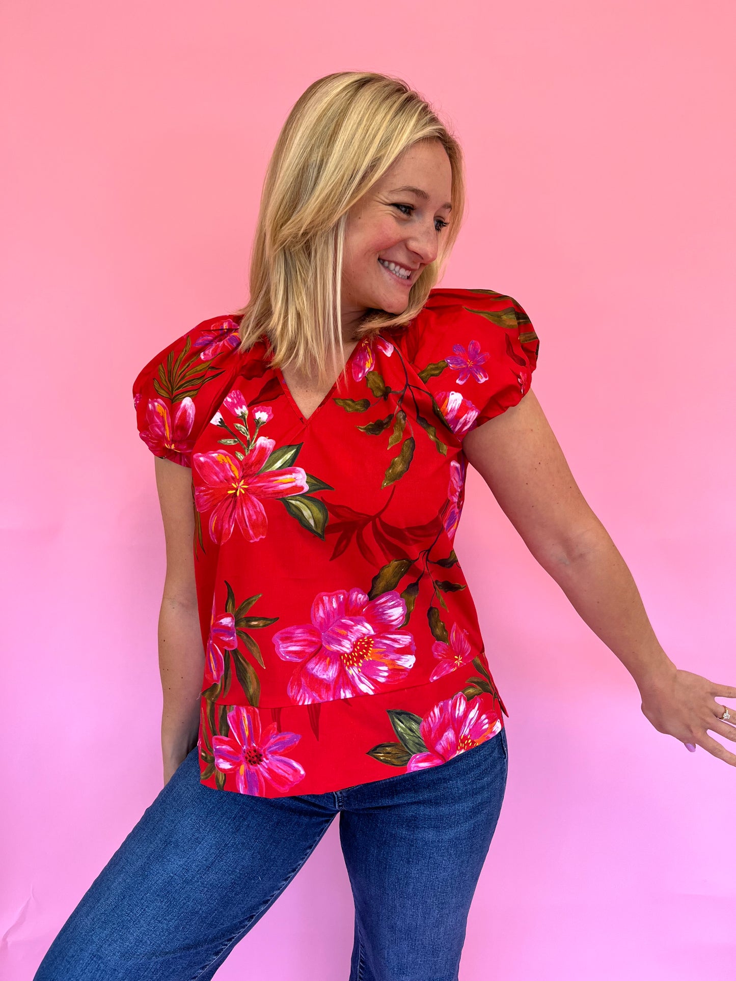Amy Sweet Summer Floral Top
