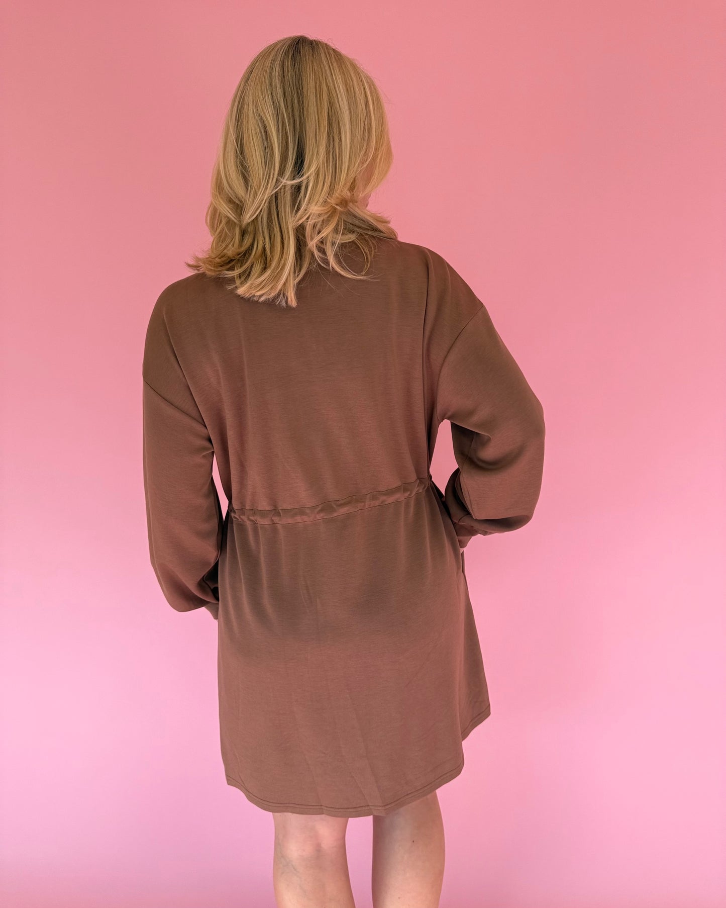 Mocha Long Sleeve Dress