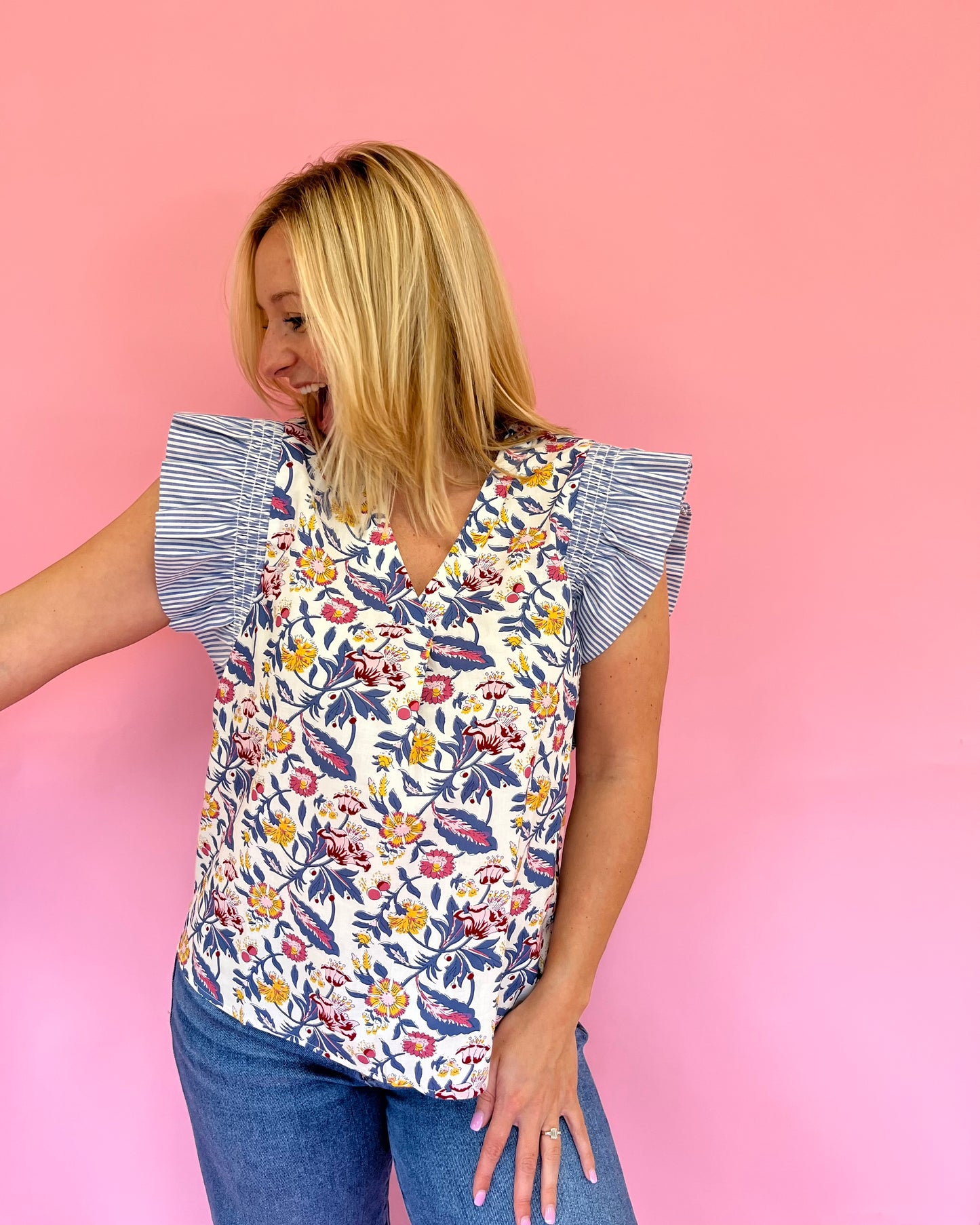 Daphne Floral Top