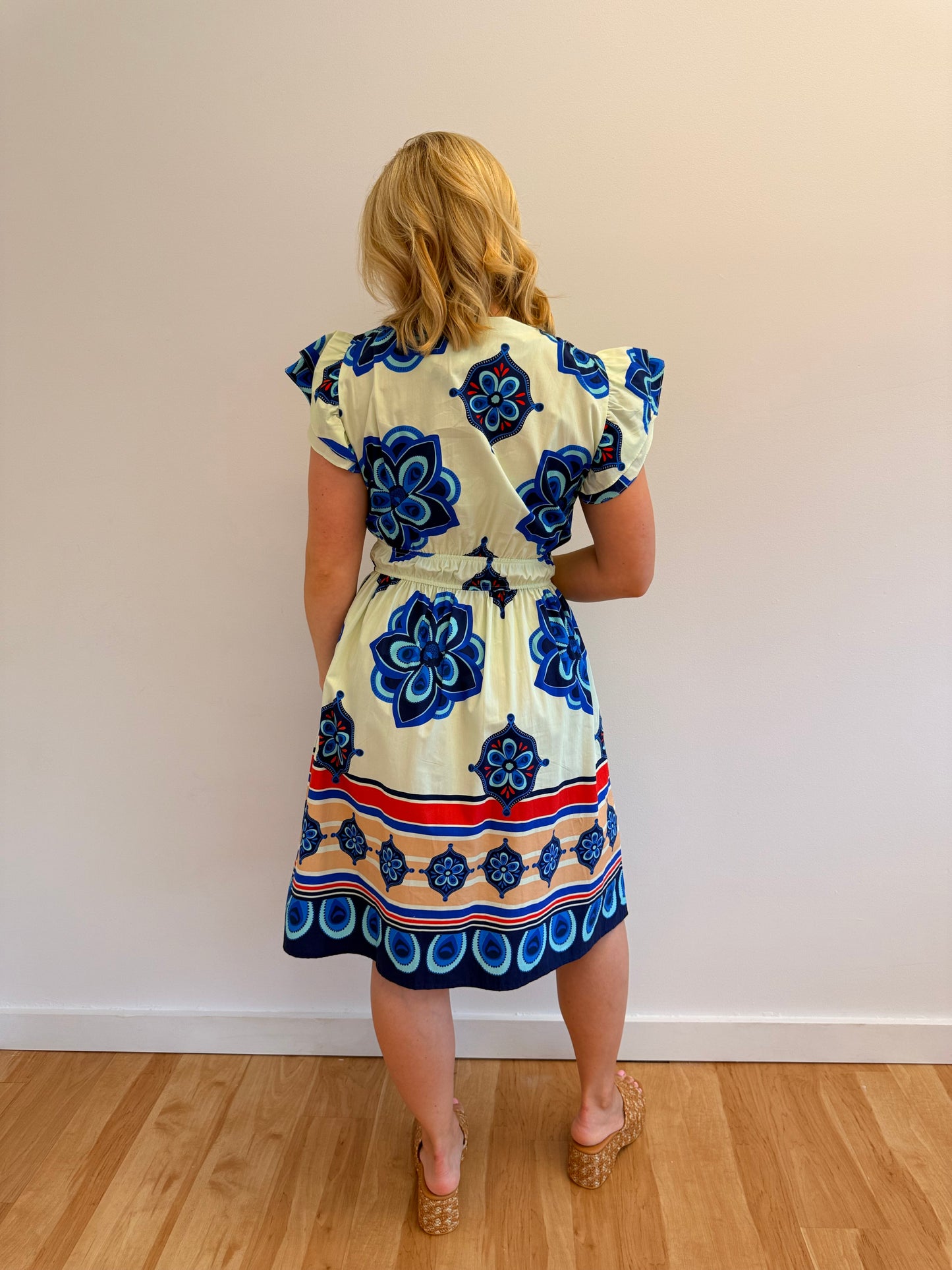 Aria Blue Floral Dress