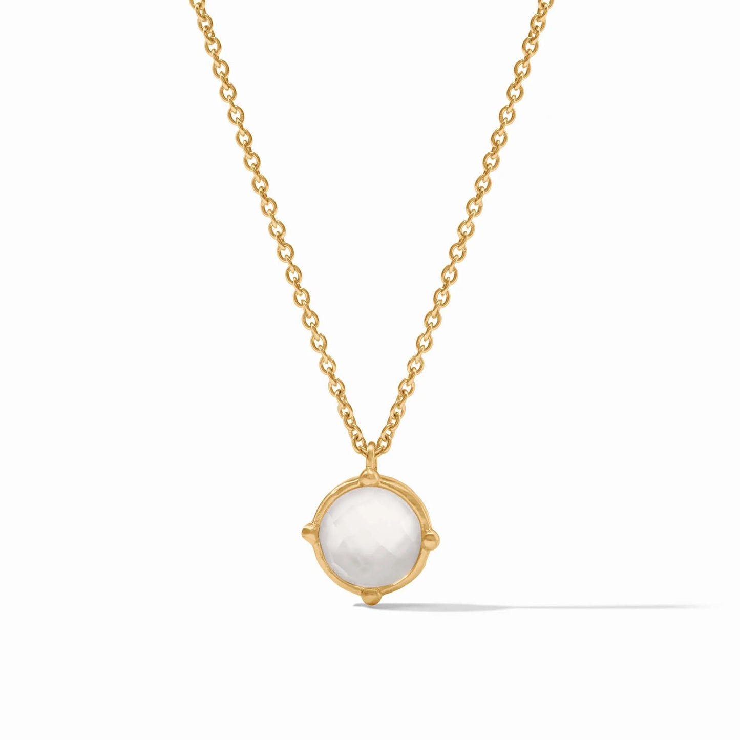 Honeybee Solitaire Necklace - Mother of Pearl