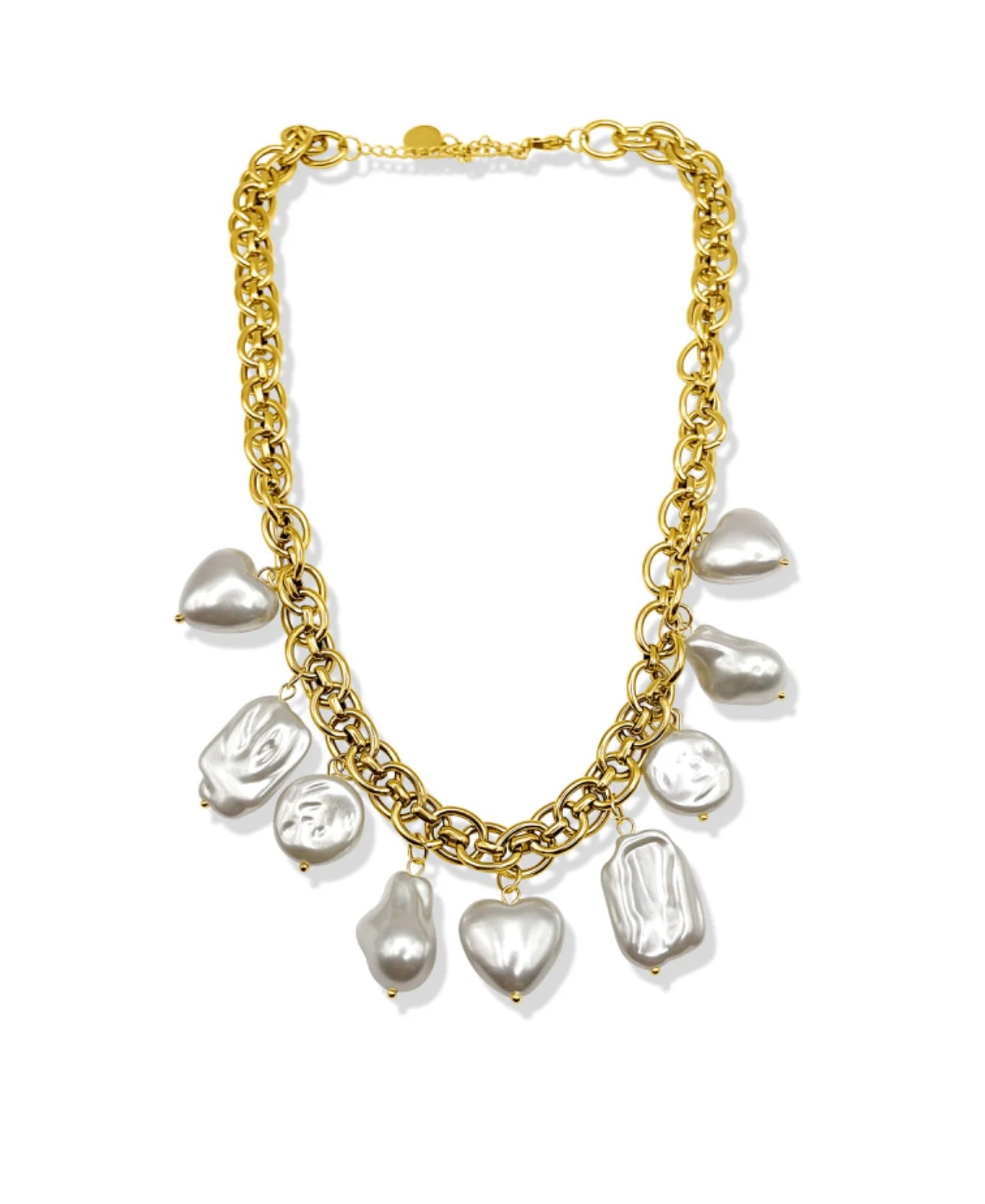Jolene Pearl Charm Necklace