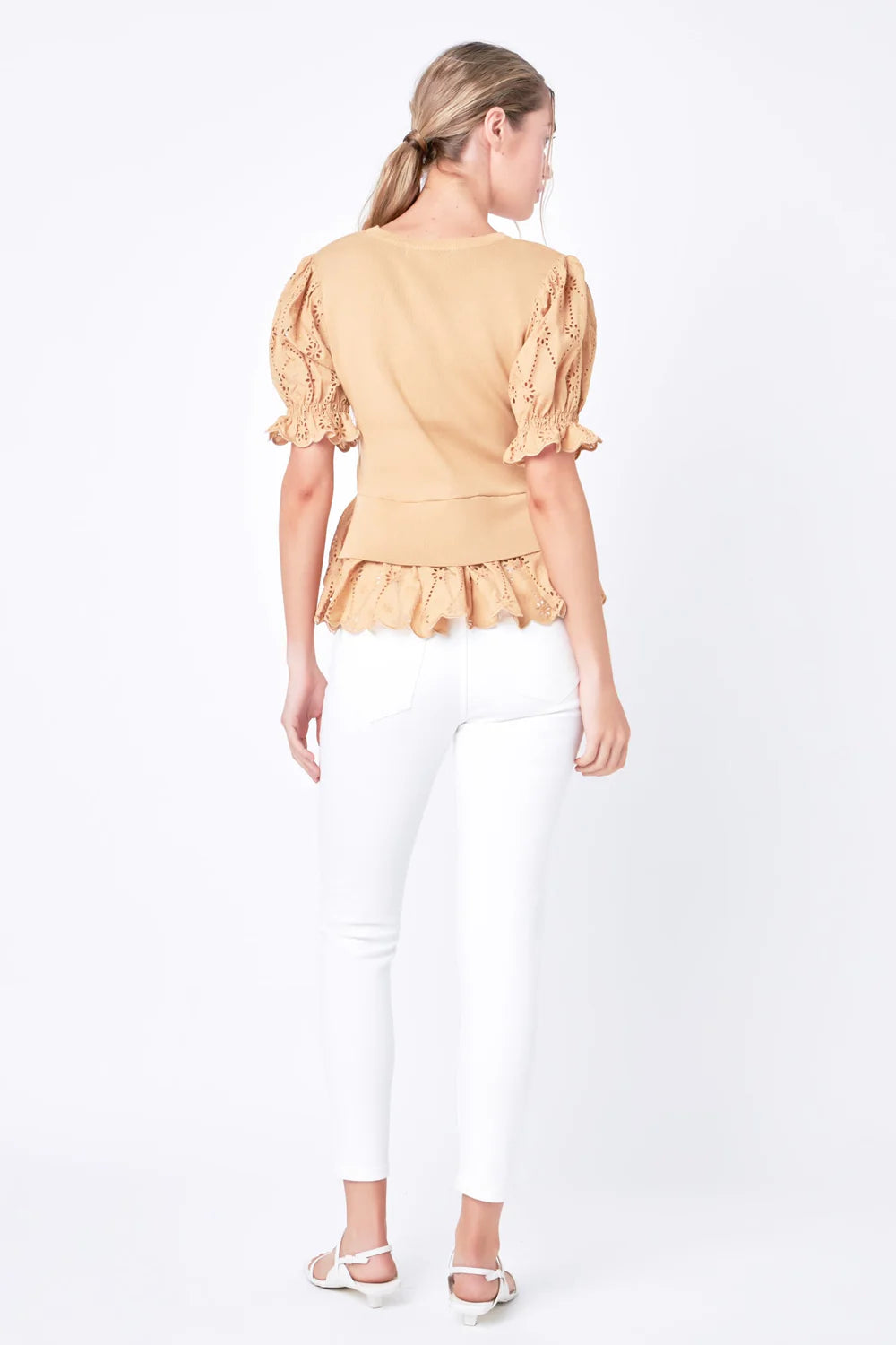 Shelly Eyelet Top