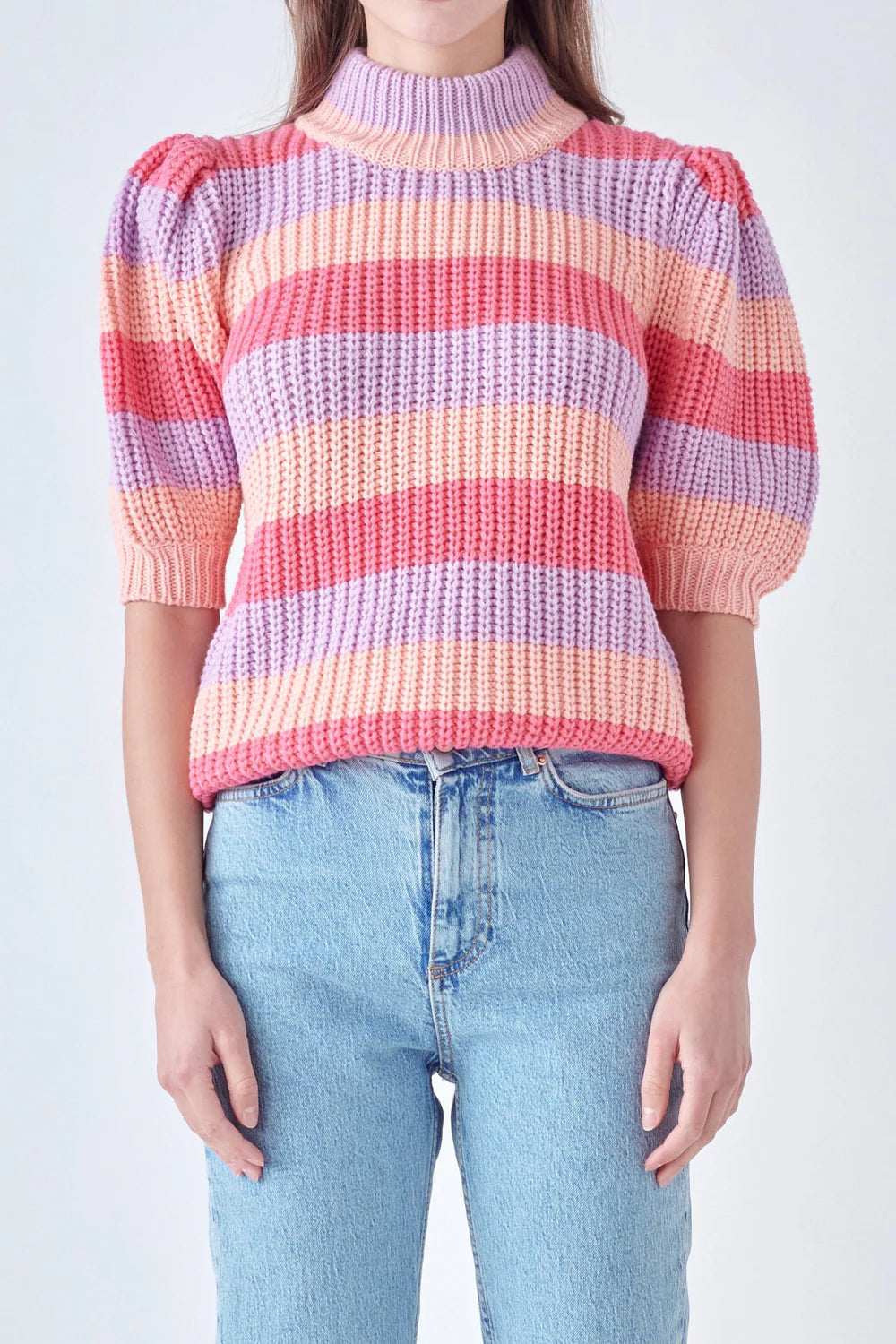 Mya Pink Stripe Sweater