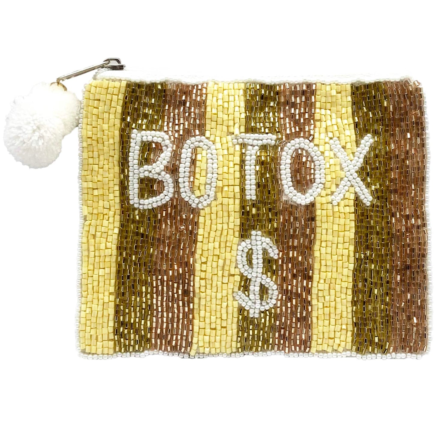 Botox Money Beaded Pouch