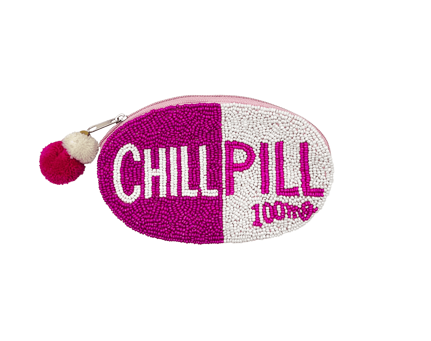 Chill Pill Beaded Pouch