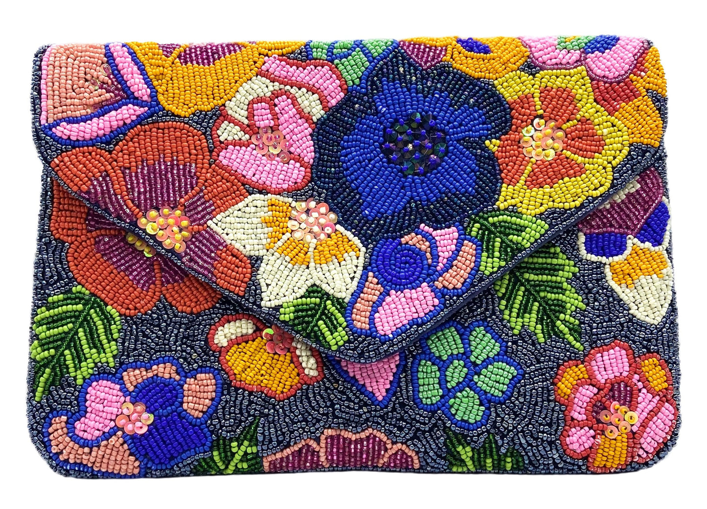 Georgia Floral Beaded Clutch