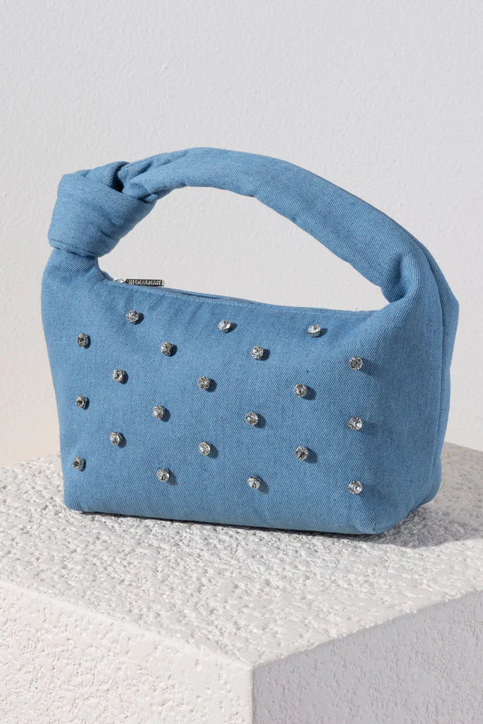 Rebecca Denim Knot Bag