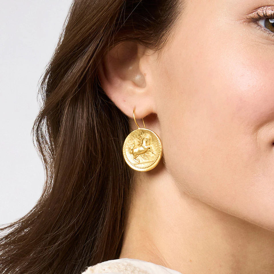 Saratoga Horse Earring - Gold