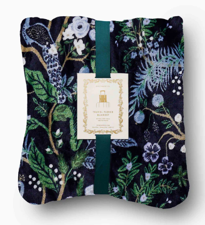 Peacock Travel Fleece Blanket