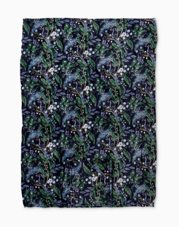 Peacock Travel Fleece Blanket