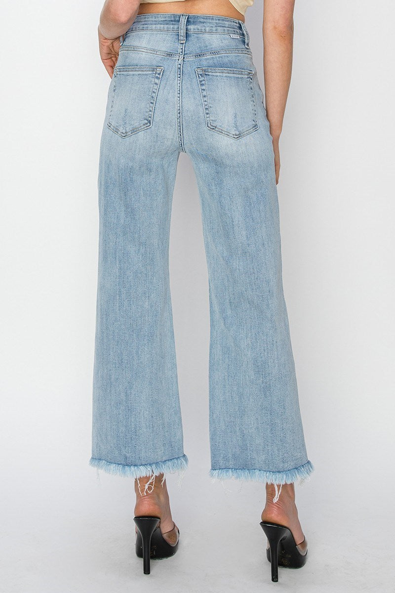 Mel Wide Leg Light Wash Jeans