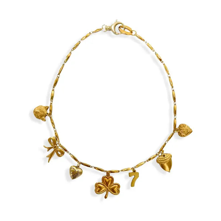Good Luck Gold Charm Necklace