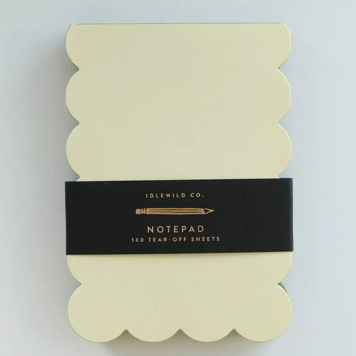 Scalloped Shaped Notepad - Green