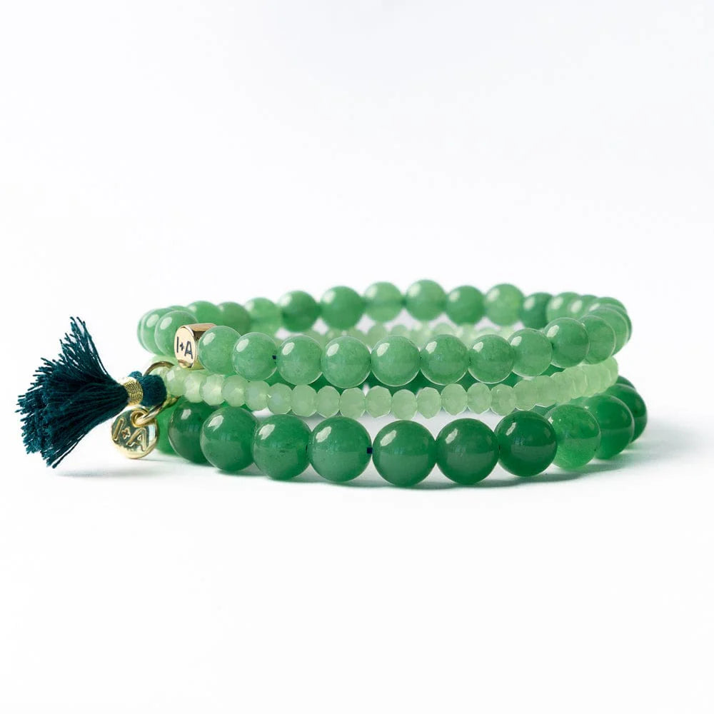 Addison Stone Stretch Bracelet Set of 3 - Green