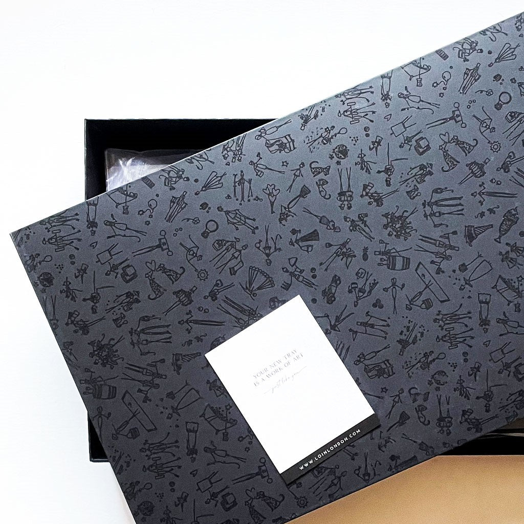 Lovely Blues Obsession Acrylic Tray