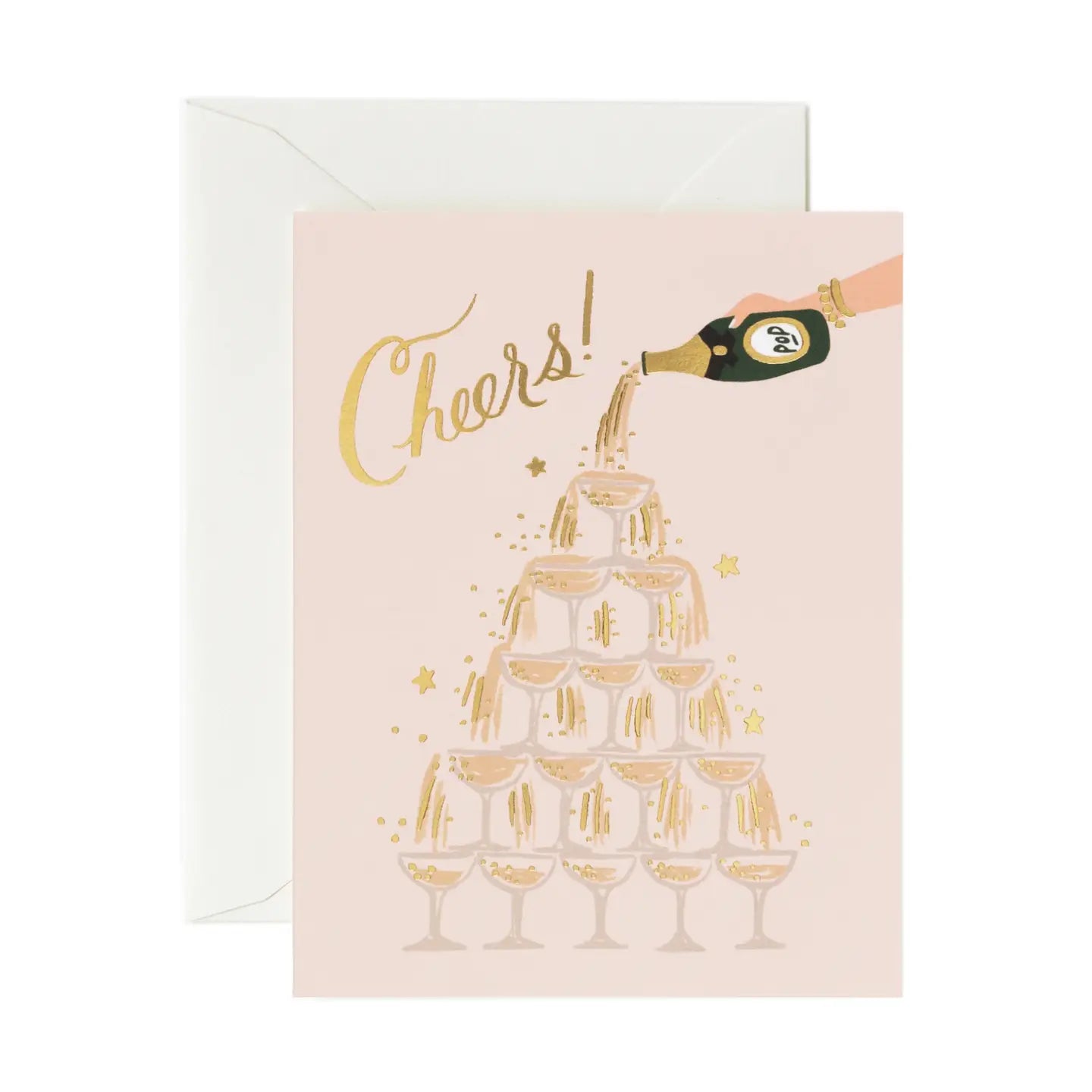 Champagne Tower Card