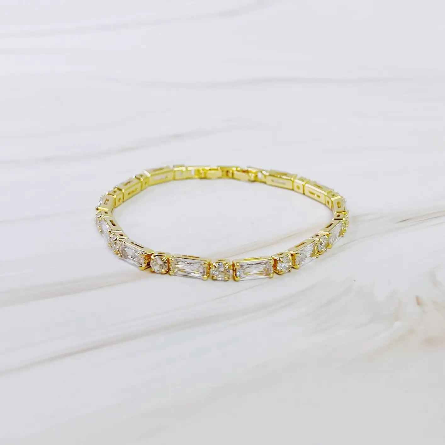Mixed Shape Tennis Bracelet