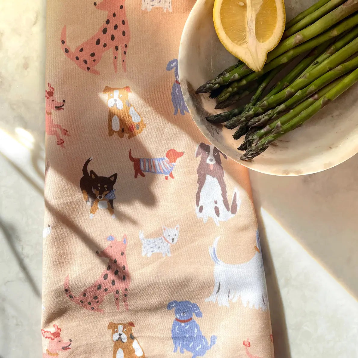 Pretty Pup Tea Towel